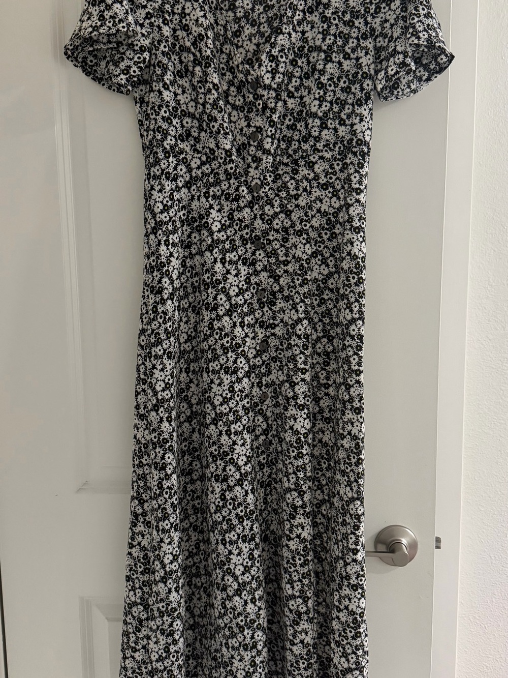 Levi's Black and White Floral Maxi Dress